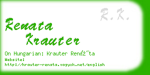 renata krauter business card